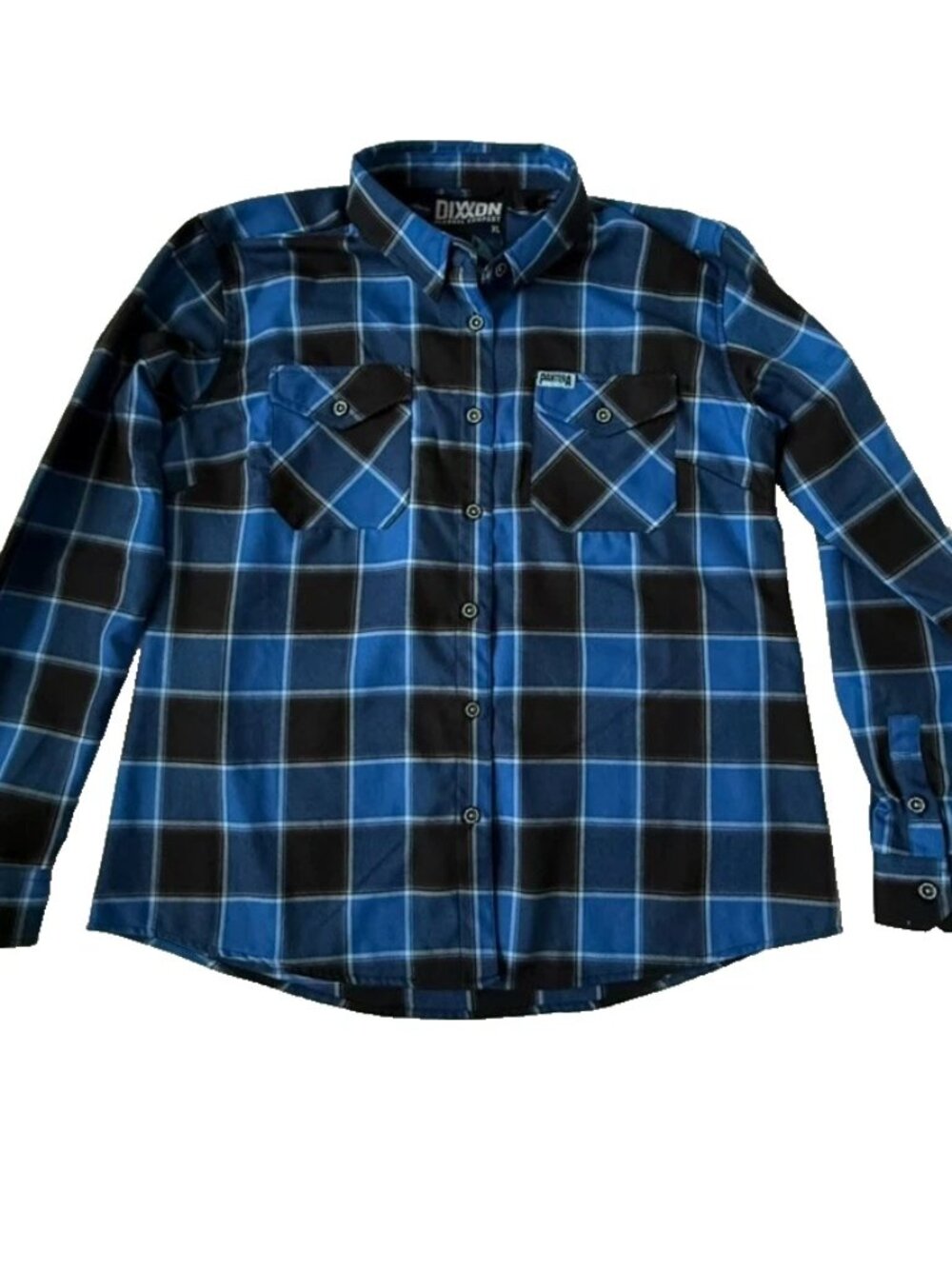 Dixxon Flannel Womens XL Pantera Blue Black Button Shirt Far Beyond Driven